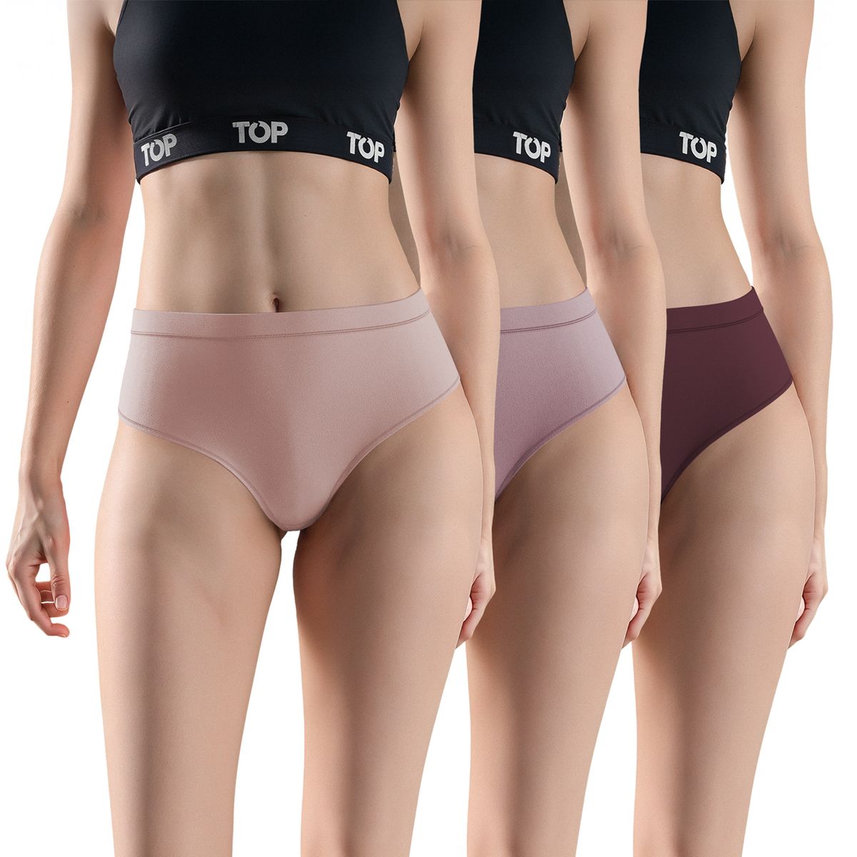 TOP - Pack de 3 Pantaletas Mujer Top