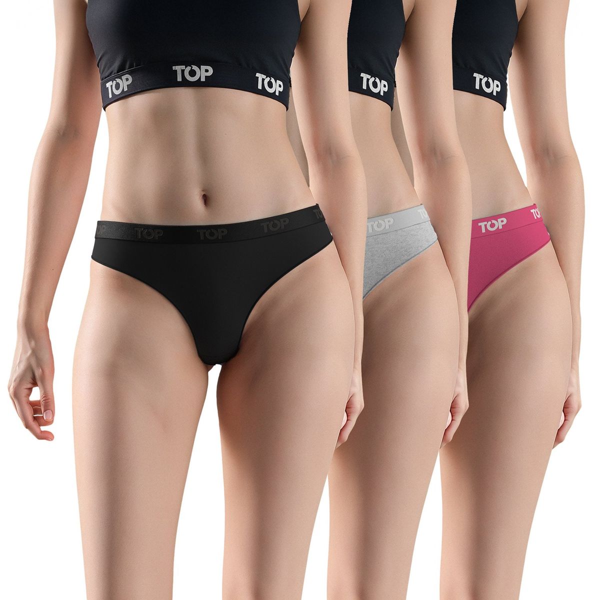 TOP - Pack De 3 Colaless Mujer Top