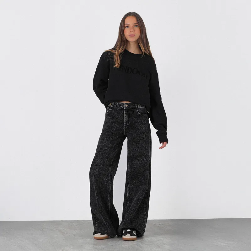 RAINDOOR - Jeans Straight Tiro Bajo Mujer Raindoor