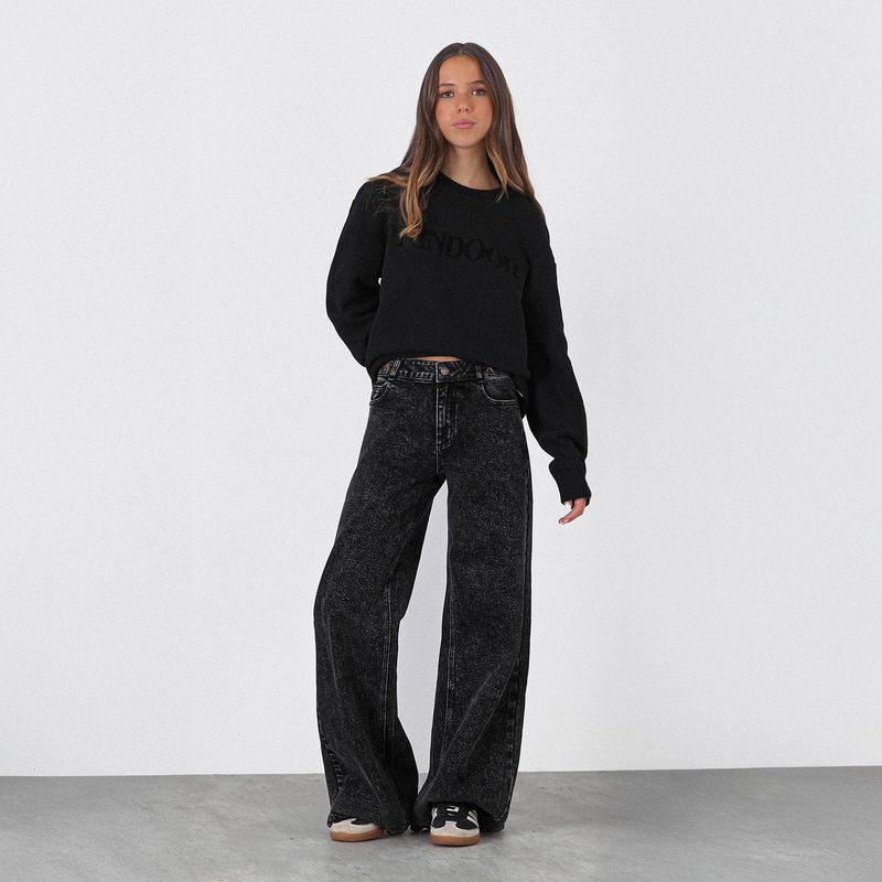 RAINDOOR - Jeans Straight Tiro Bajo Mujer Raindoor