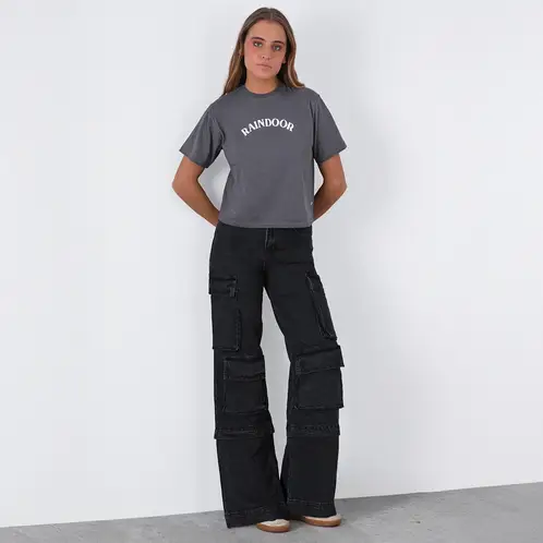 RAINDOOR - Crop Top Algodón Mujer