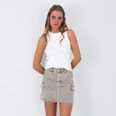 RAINDOOR - Faldas Algodón Mujer