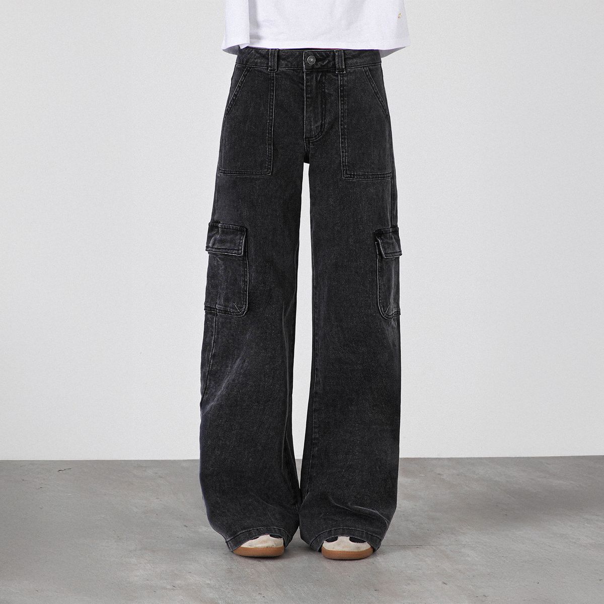 RAINDOOR - Jeans Wide Leg Tiro Medio Mujer Raindoor