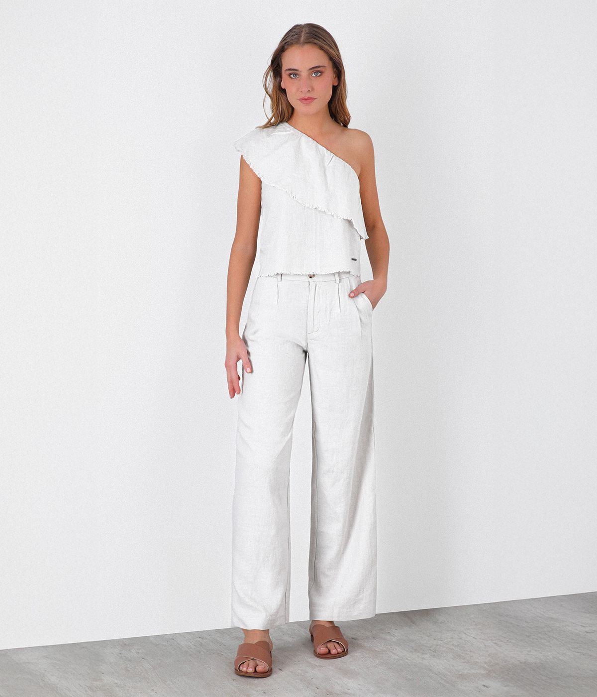 RAINDOOR Pantalón Lino x Josefa Sáez Raindoor | falabella.com