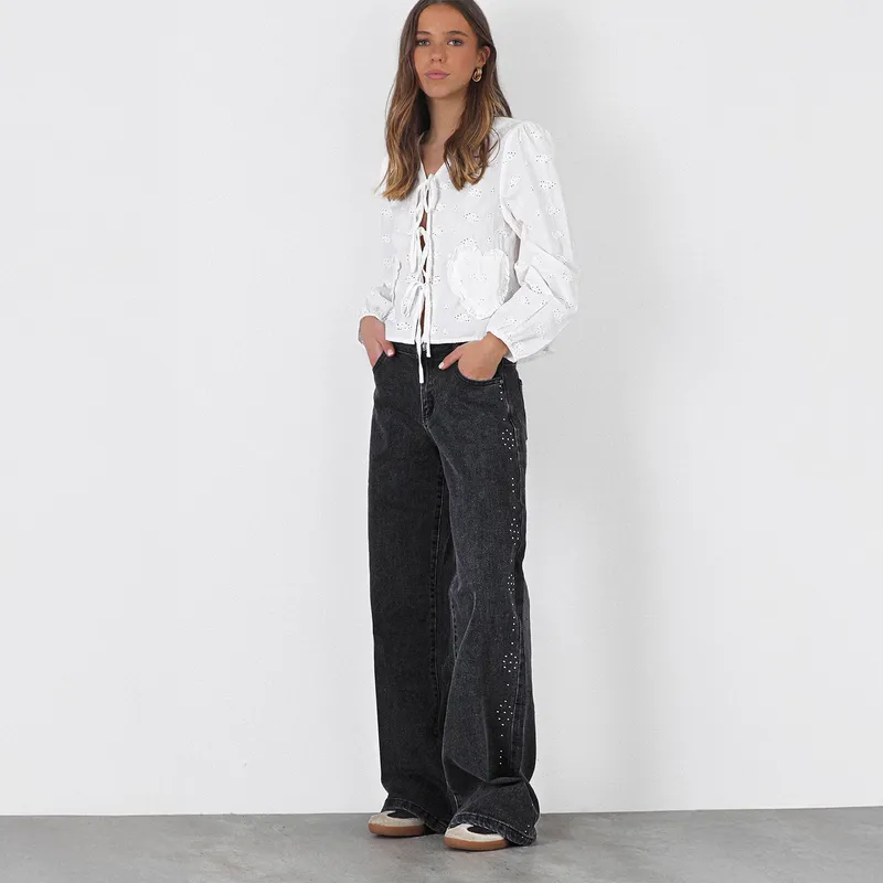 RAINDOOR - Jeans Straight Tiro Bajo Mujer Raindoor