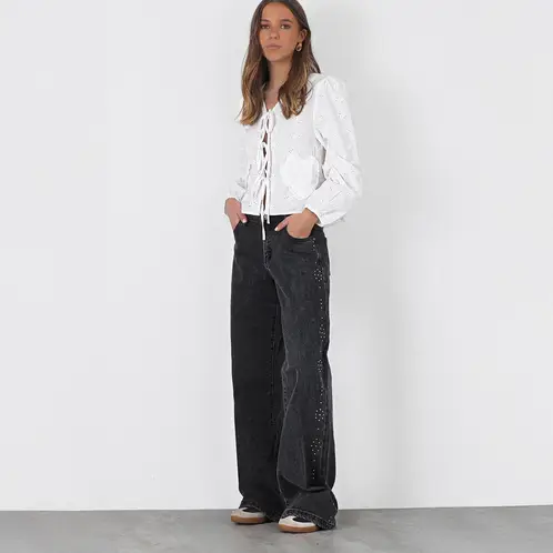 RAINDOOR - Jeans Straight Tiro Bajo Mujer