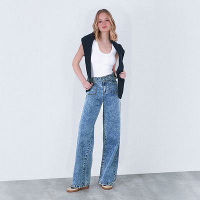 Imagen 1 del producto Jeans Straight Tiro Medio Mujer
