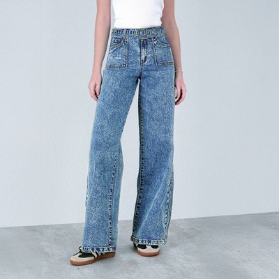 Imagen 2 del producto Jeans Straight Tiro Medio Mujer