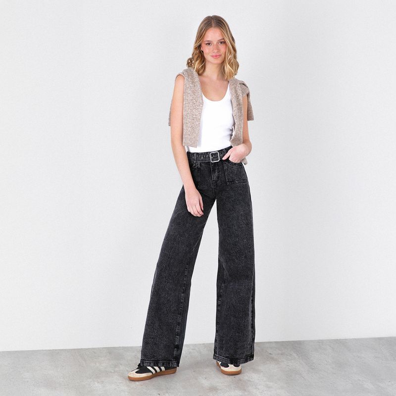 RAINDOOR - Jeans Straight Tiro Medio Mujer Raindoor