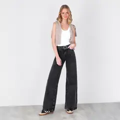 RAINDOOR - Jeans Straight Tiro Medio Mujer
