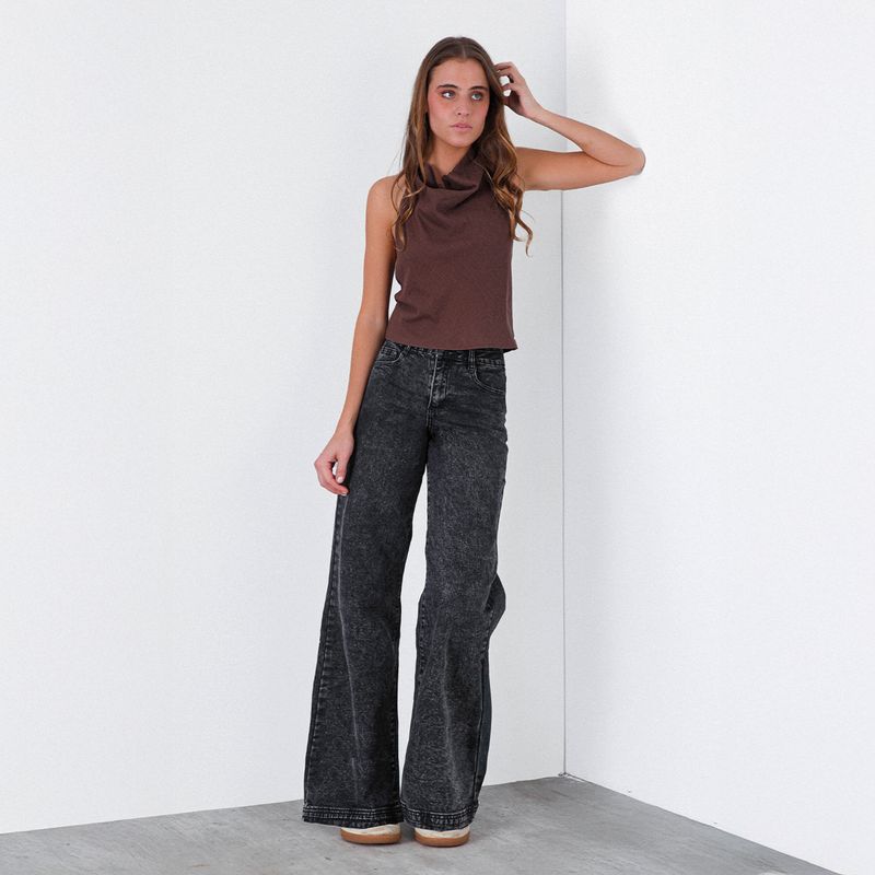 RAINDOOR - Jeans Straight Tiro Medio Mujer Raindoor