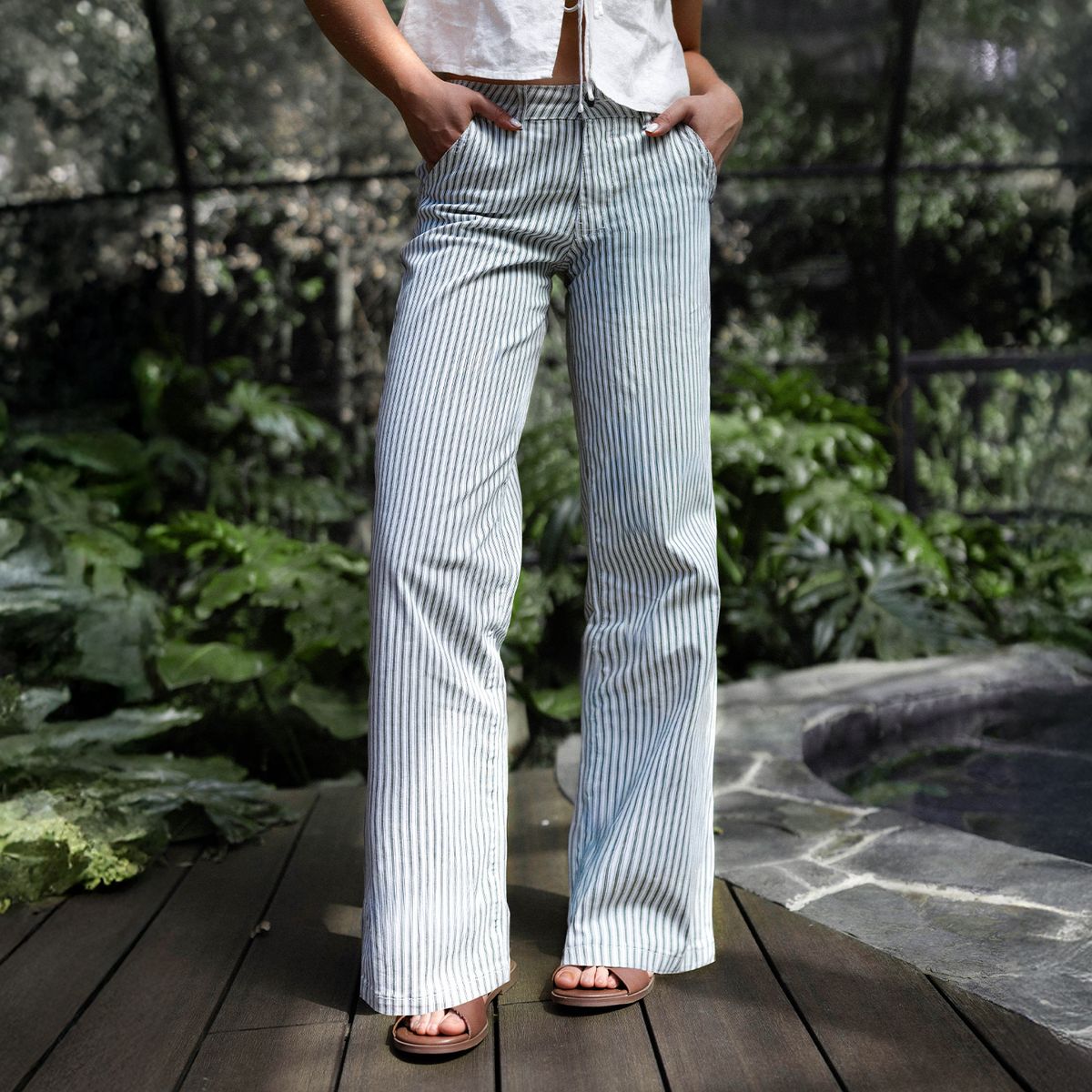 RAINDOOR - Jeans Straight Tiro Medio Mujer Raindoor