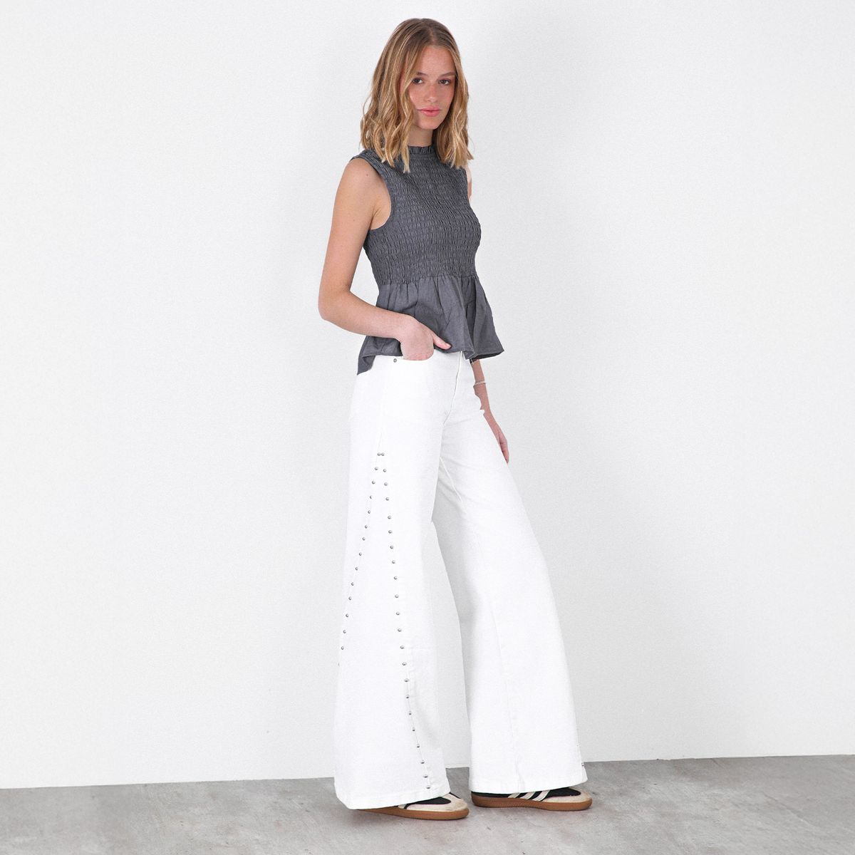 RAINDOOR - Jeans Straight Tiro Medio Mujer Raindoor