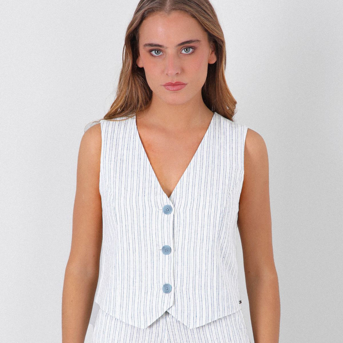 RAINDOOR - Vest Lino x Josefa Sáez Raindoor