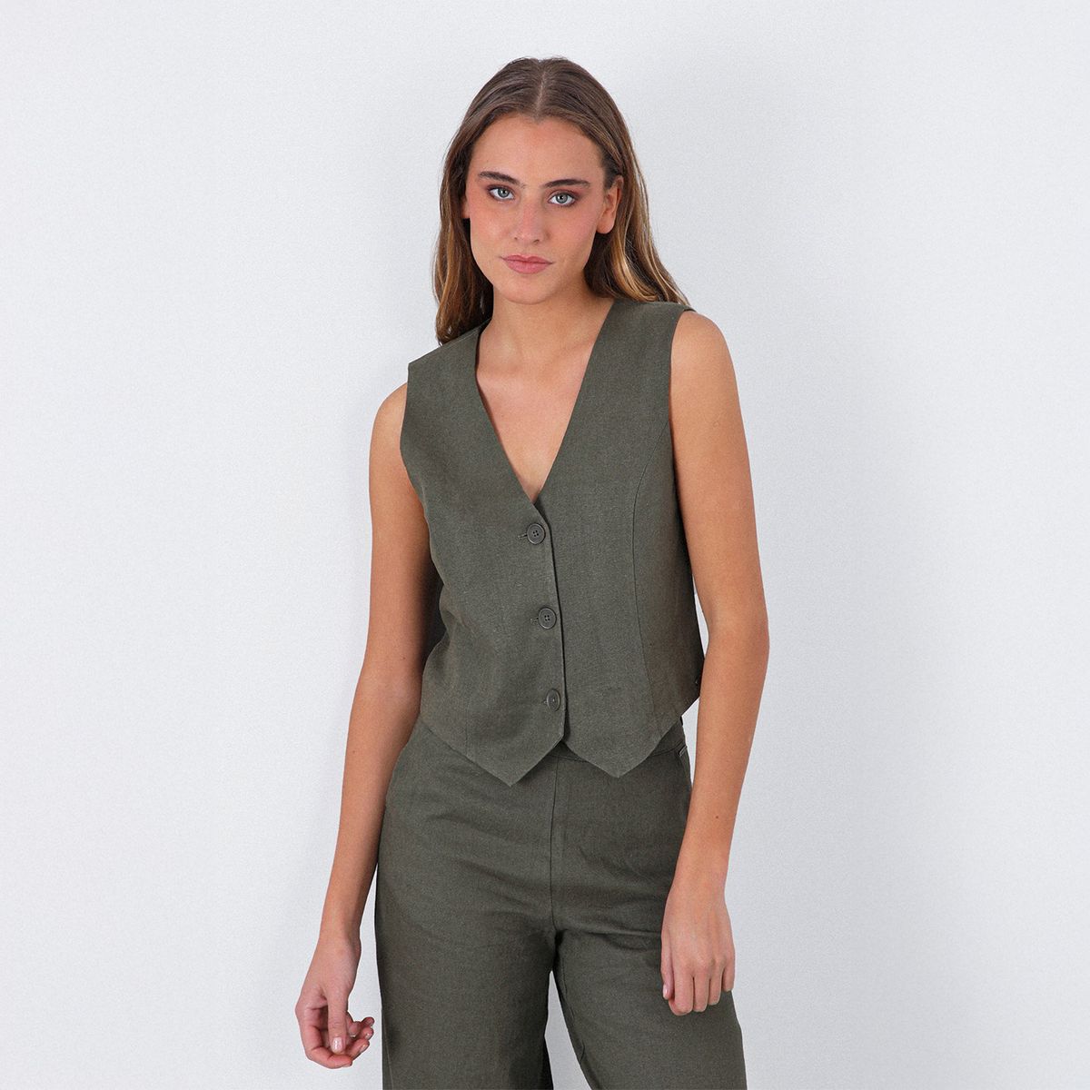 RAINDOOR - Vest Lino x Josefa Sáez Raindoor