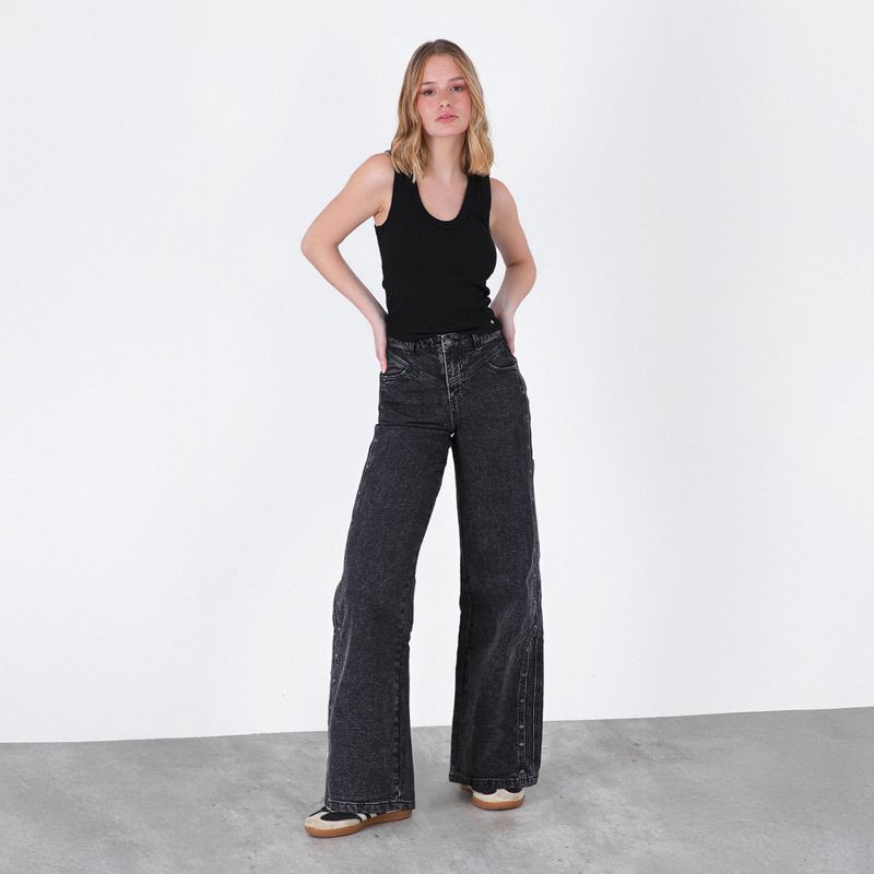 RAINDOOR - Jeans Straight Tiro Medio Mujer Raindoor