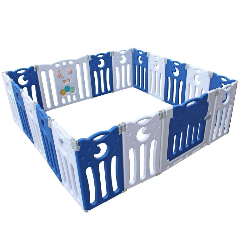 Corral Plegable L Azul Hobby Market
