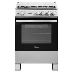 MIDEA - Cocina a Gas 4 Quemadores 24inch Silver