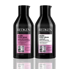 REDKEN - Set Brillo Intenso Cabello Con Color Acidic Color Gloss Shampoo Sin Sulfatos 300ml + Acondicionador 300ml