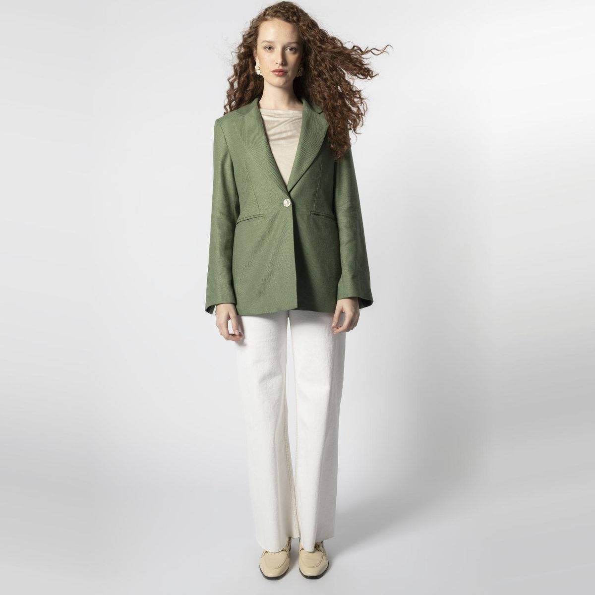 SINGOLARE - Jeans Slim Fit Tiro Alto Mujer Singolare