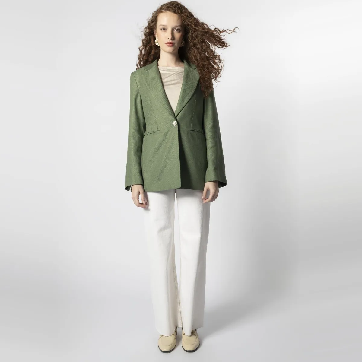 SINGOLARE - Jeans Slim Fit Tiro Alto Mujer Singolare