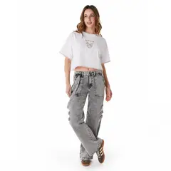EFESIS - Jeans Wide Leg Tiro Medio Mujer
