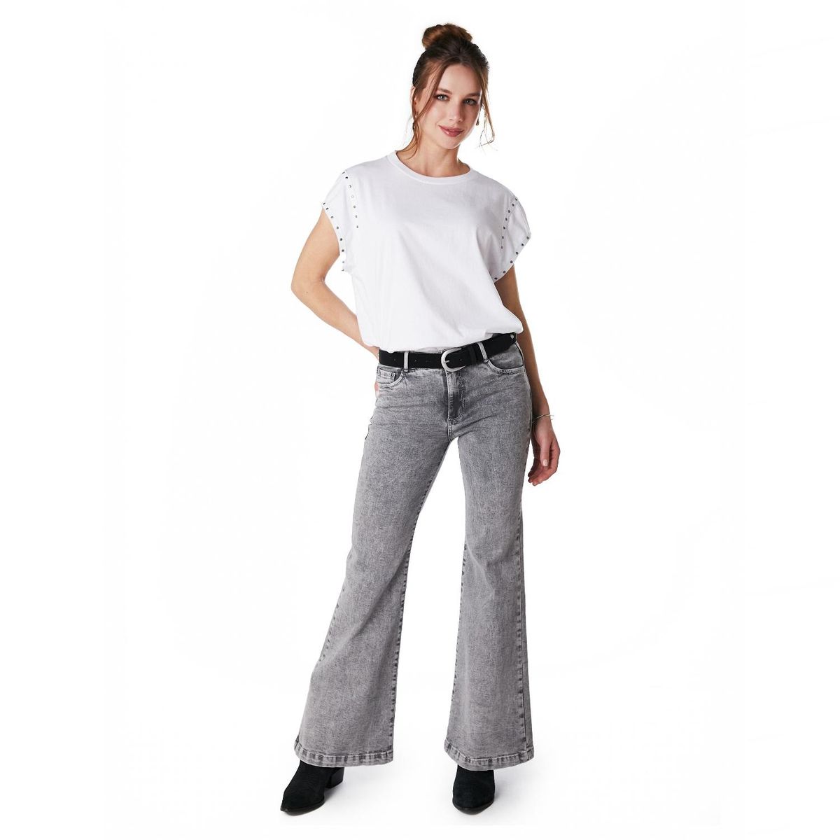 EFESIS - Jeans Flare Tiro Medio Mujer Efesis