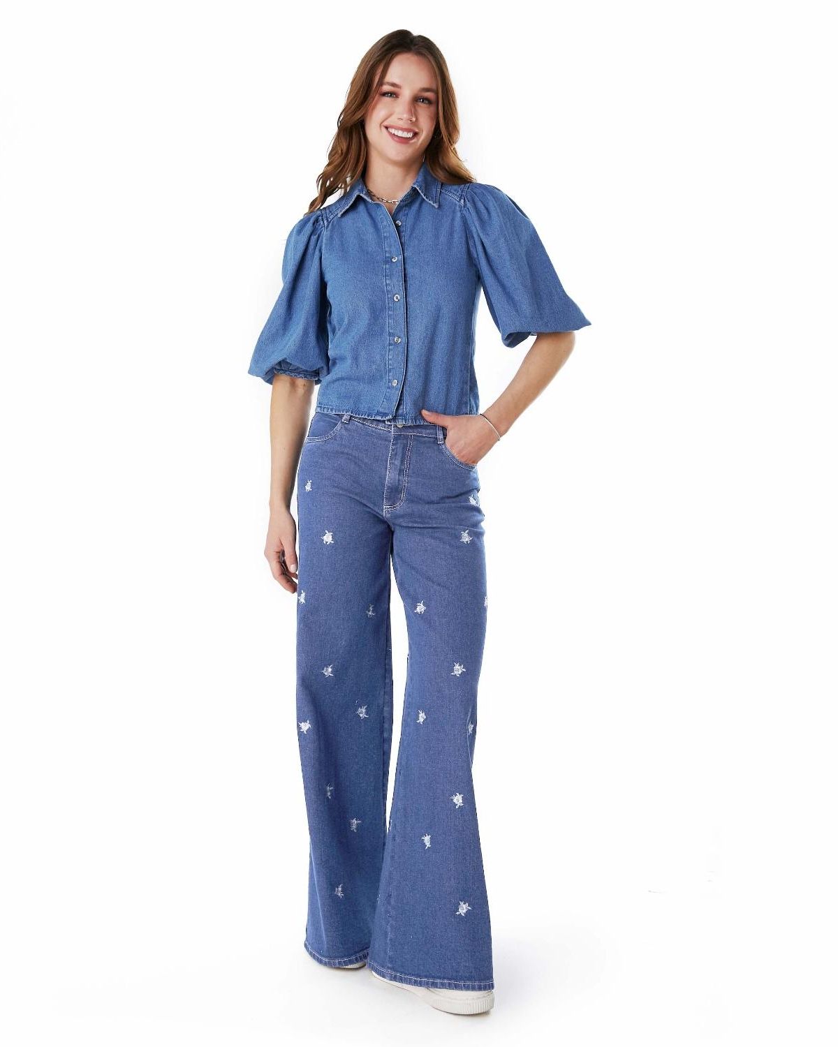 EFESIS Jeans Palazzo Algodón Mujer Efesis