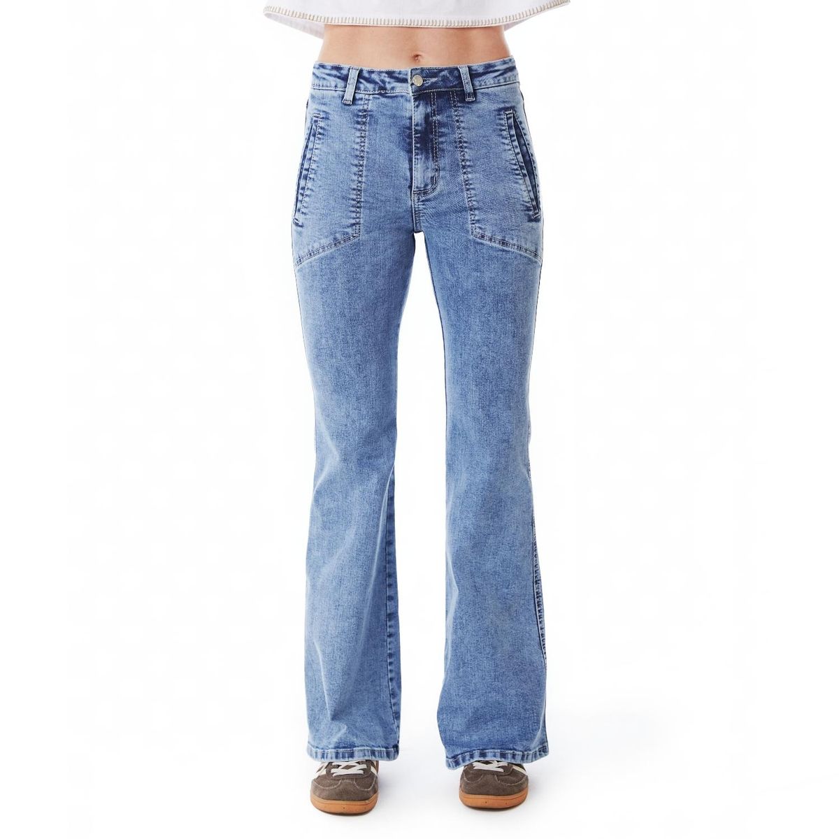 EFESIS - Jeans Flare Tiro Medio Mujer Efesis
