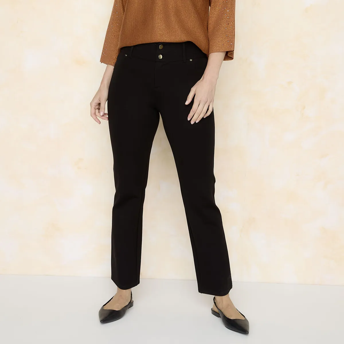 S COCCI - Pantalón Recto Tiro Medio Mujer S Cocci