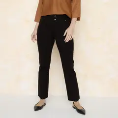 S COCCI - Pantalón Recto Tiro Medio Mujer