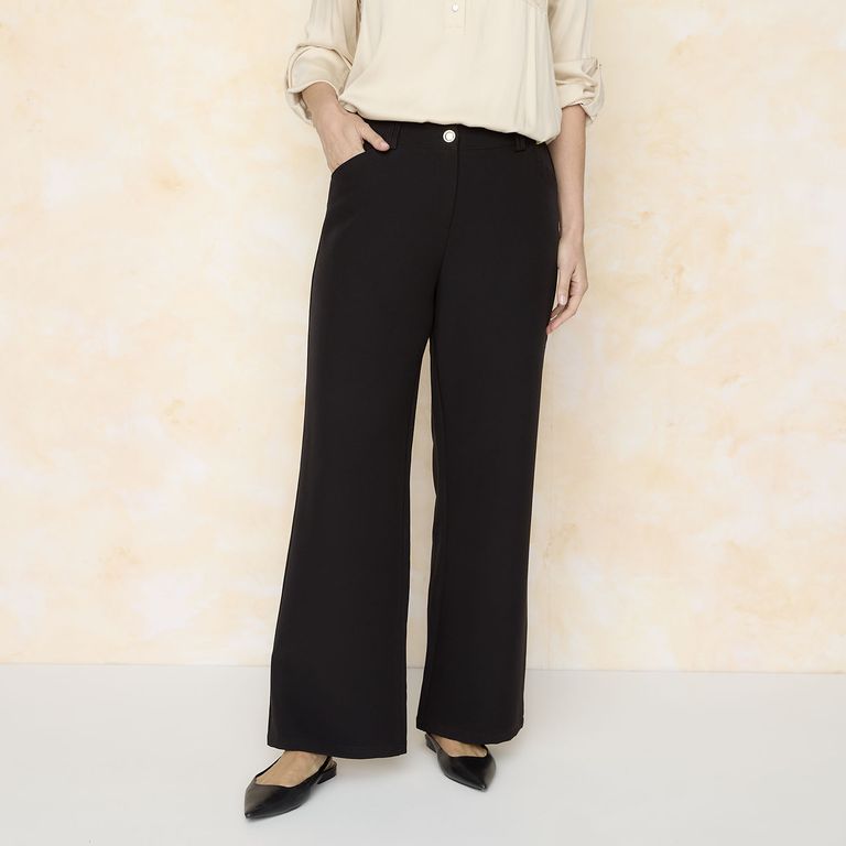 S COCCI Pantalón Wide Leg Tiro Medio Mujer