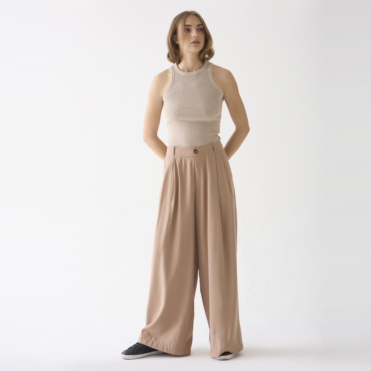 BRICK LONDON - Pantalón Wide Leg Mujer Brick London