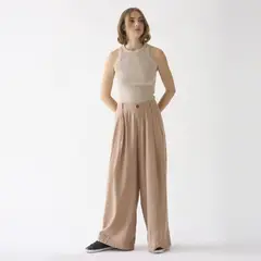 BRICK LONDON - Pantalón Wide Leg Mujer