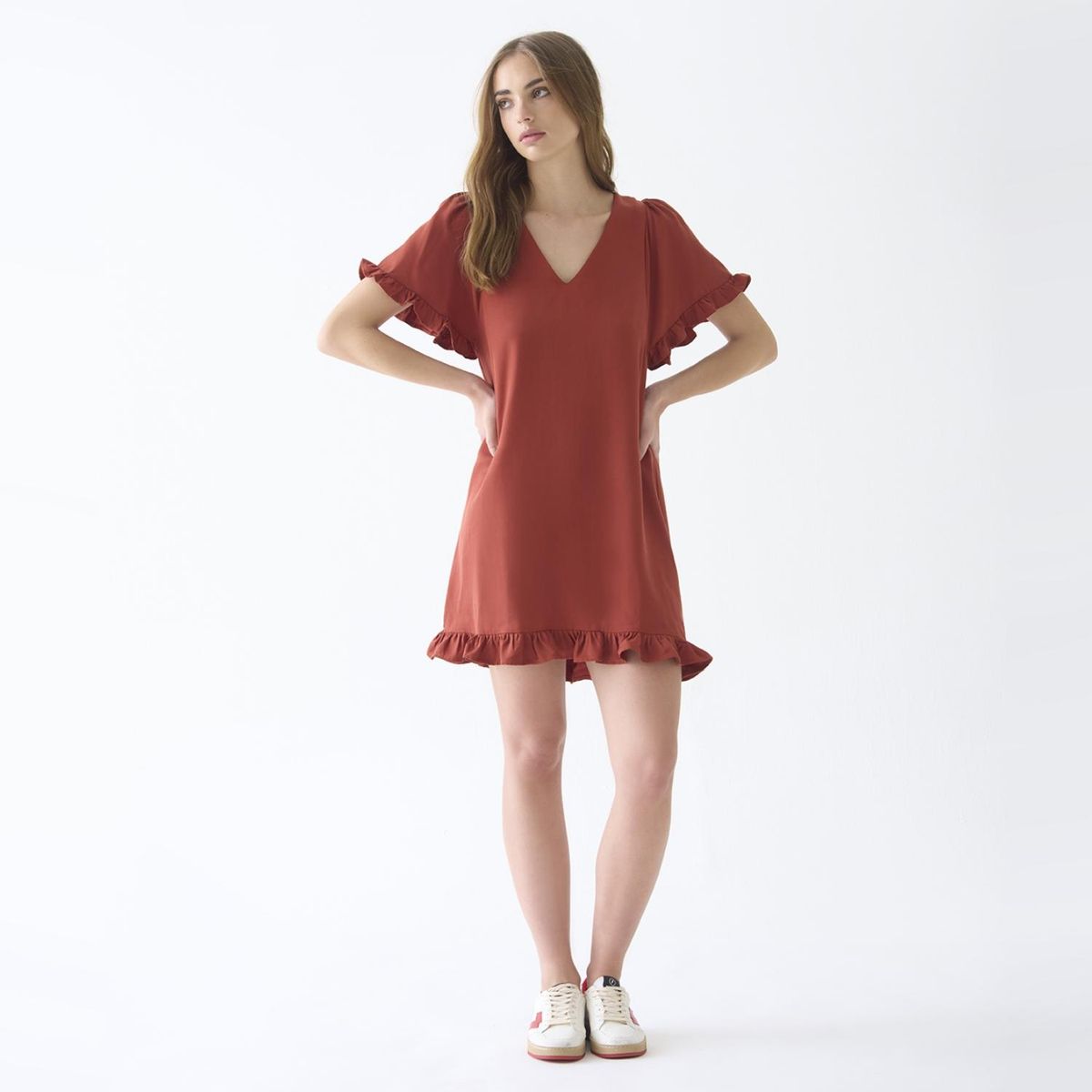 BRICK LONDON - Vestido Midi Tencel Mujer Brick London