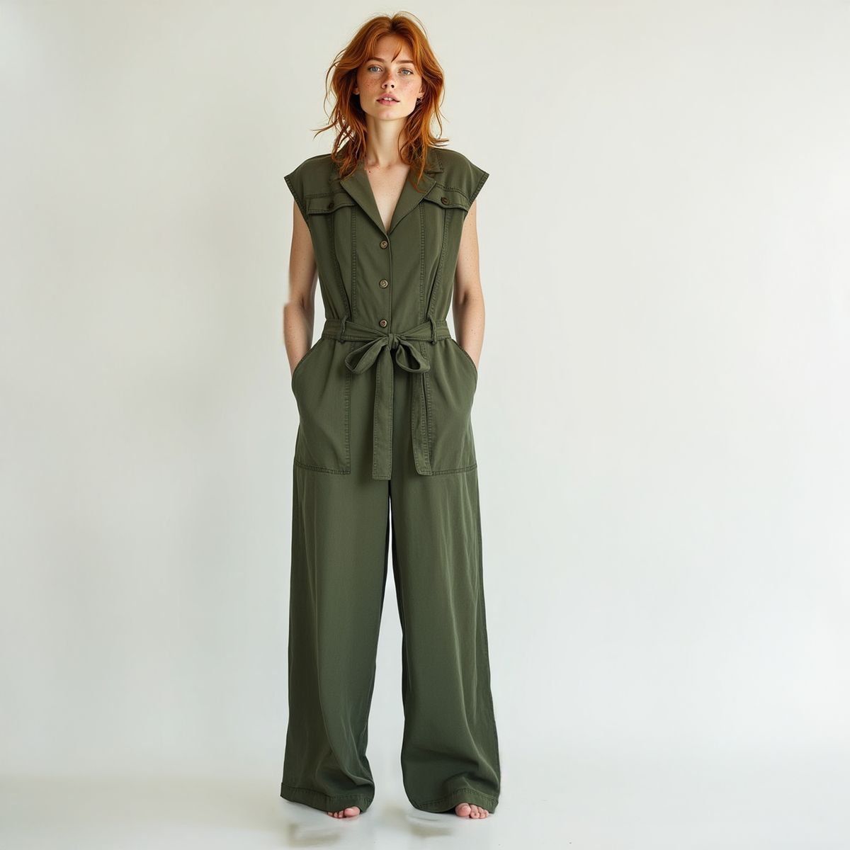 BRICK LONDON - Enterito Largo Tencel Mujer Brick London