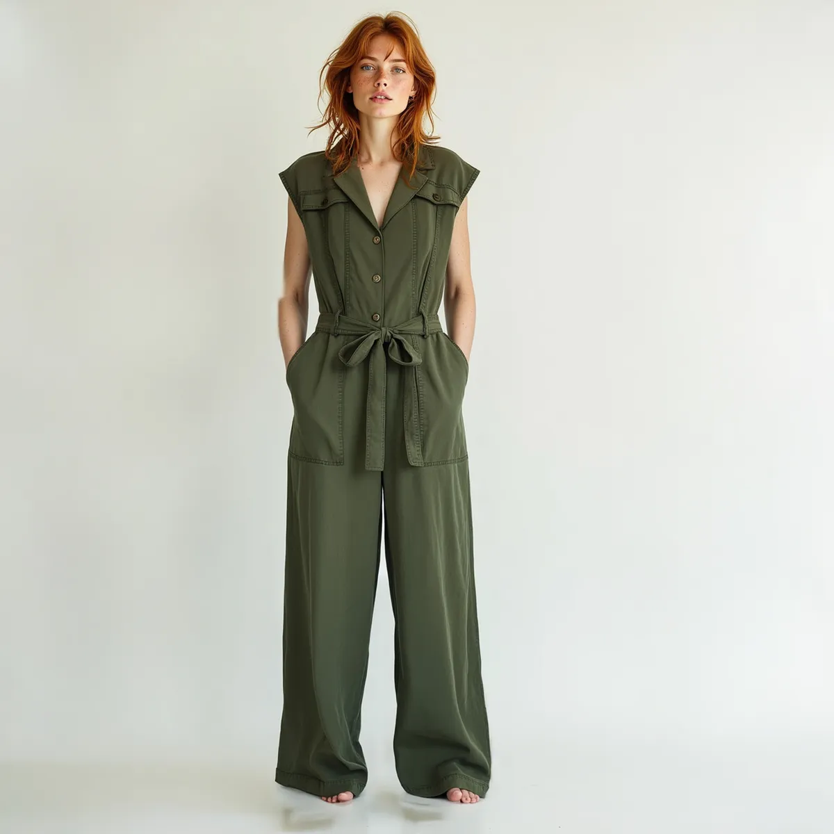 BRICK LONDON - Enterito Largo Tencel Mujer Brick London