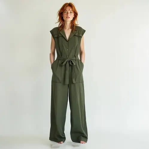 BRICK LONDON - Enterito Largo Tencel Mujer