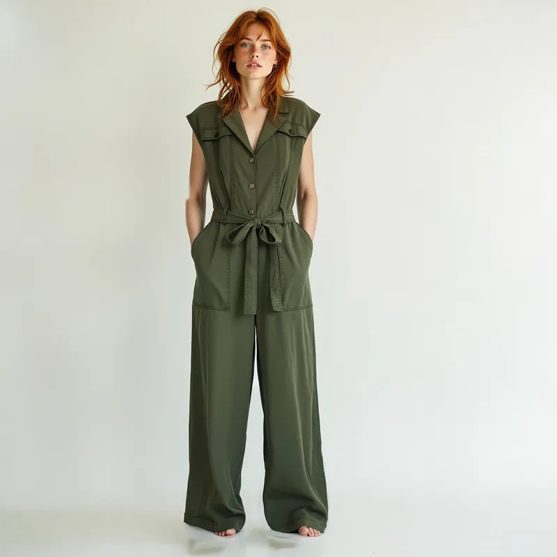 BRICK LONDON - Enterito Largo Tencel Mujer Brick London