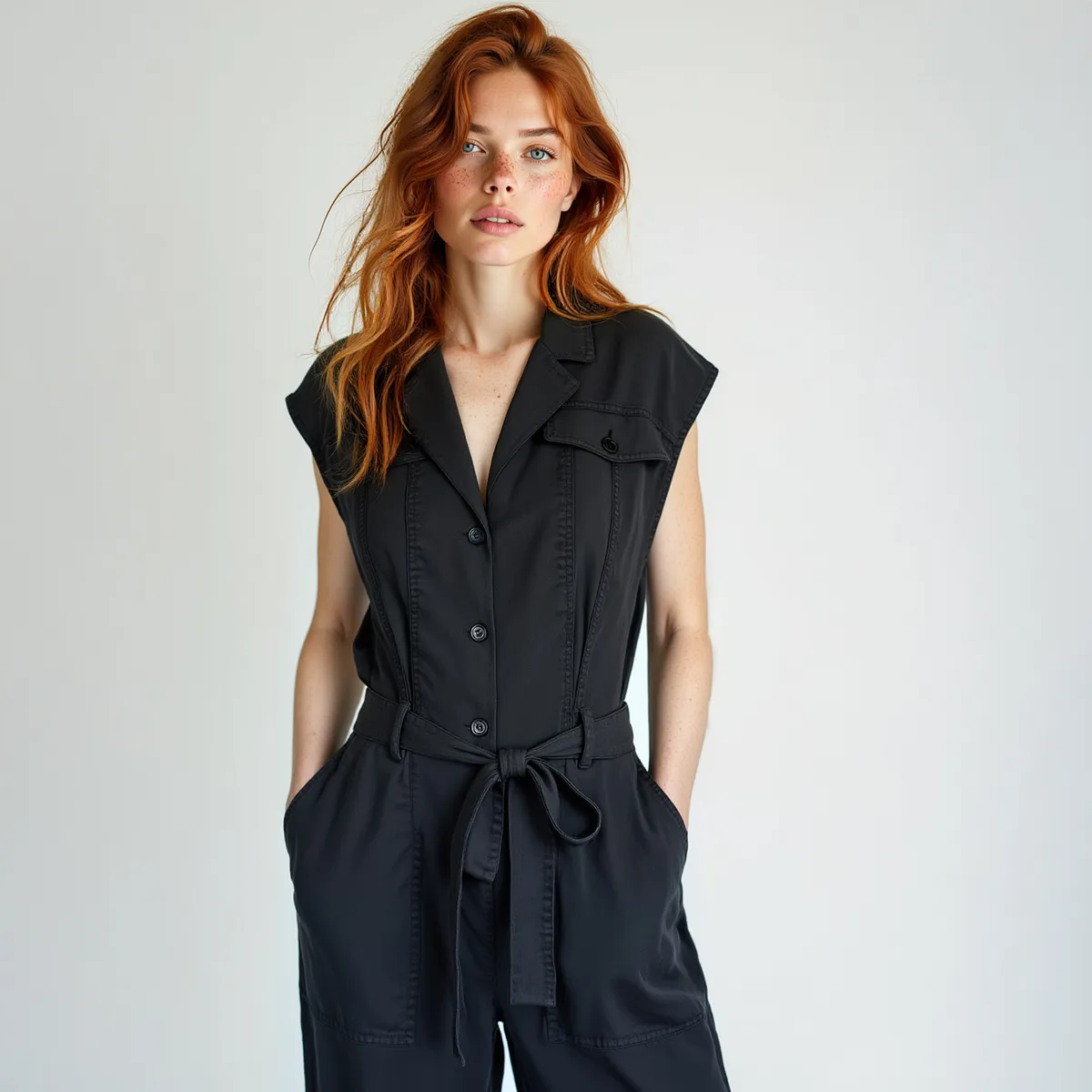 BRICK LONDON - Enterito Largo Tencel Mujer Brick London