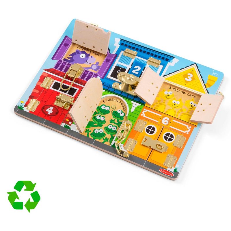 MELISSA & DOUG - Juego De Pestillos De Madera Melissa & Doug