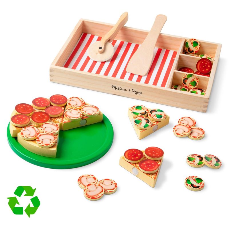 MELISSA & DOUG - Juego De Pizza De Madera Melissa & Doug