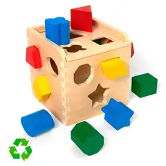 MELISSA & DOUG - Cubo De Encaje De Madera