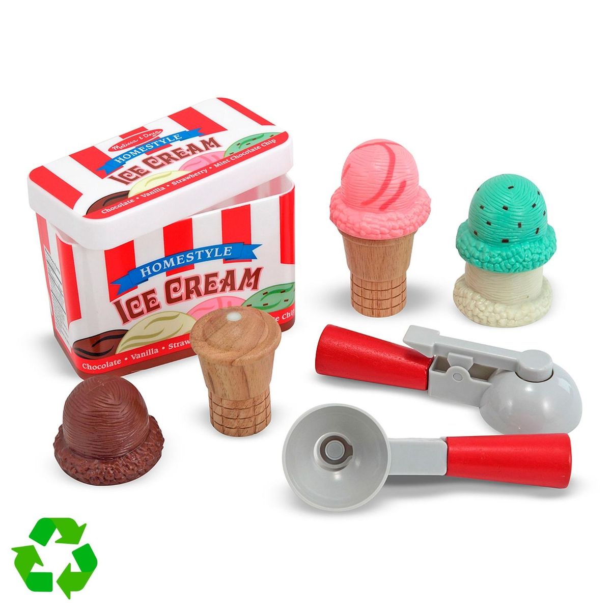 MELISSA & DOUG - Juego De Helado De Madera Melissa & Doug