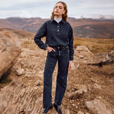 Imagen 1 del producto Jeans Básico Tiro Medio Mujer