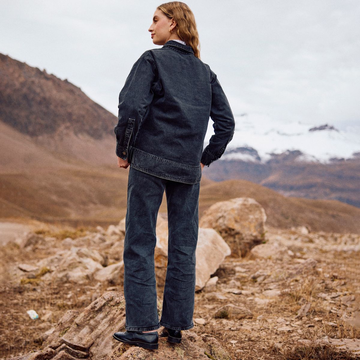 MUTH - Jeans Básico Tiro Medio Mujer Muth