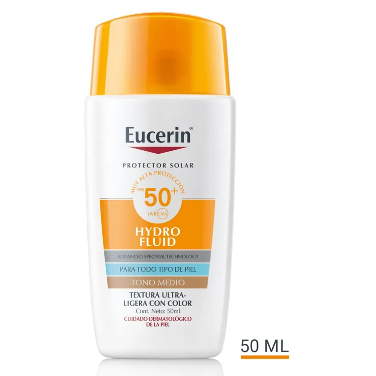 Protector Solar HydroFluid Tono Medio Facial FPS50+ 50ml
