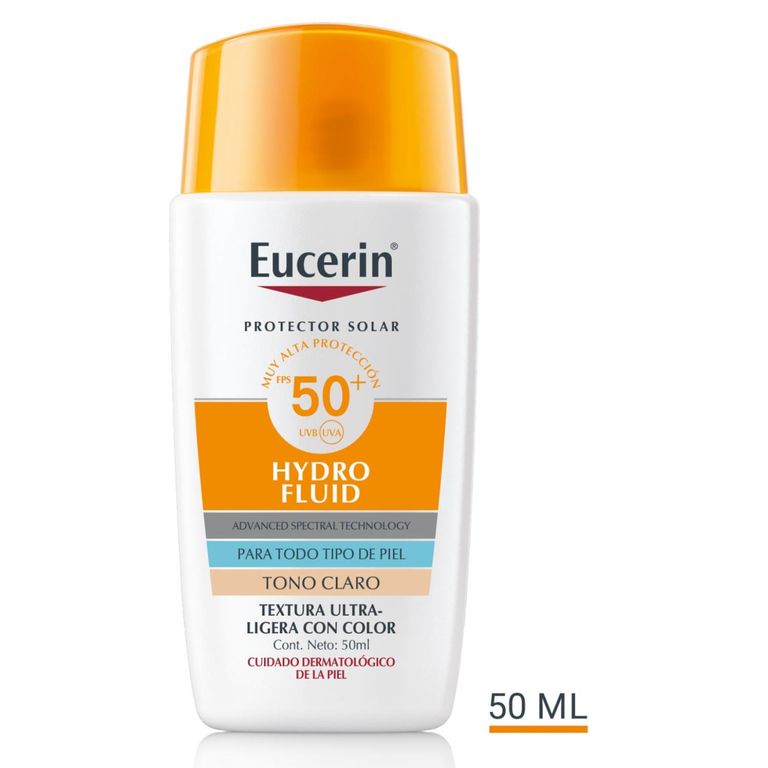 Protector Solar HydroFluid Tono Claro Facial FPS50+ 50ml