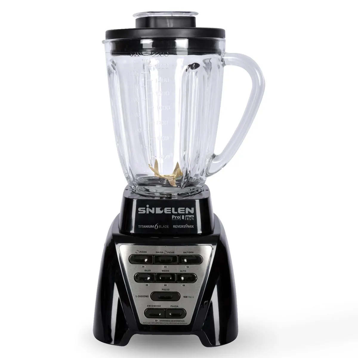 SINDELEN - Licuadora Reversible L26000NG 2.2Lt 3 Velocidades 900W Sindelen