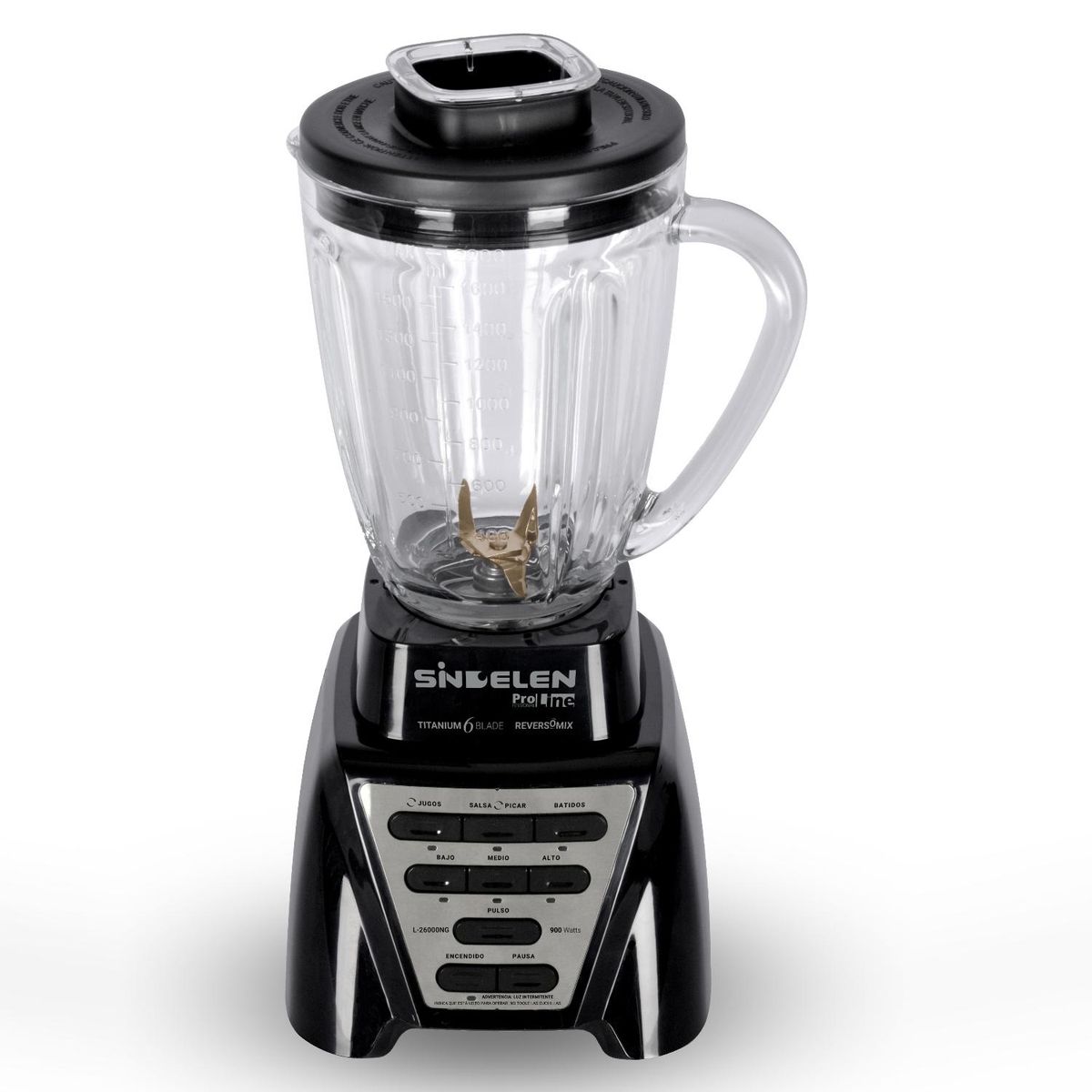 SINDELEN - Licuadora Reversible L26000NG 2.2Lt 3 Velocidades 900W Sindelen